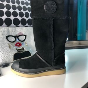 Tory Burch Shearling Boots.